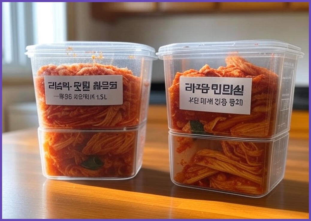 리젠리빙 네츄럴 김치통 소분 식자재 보관 대용량 밀폐용기 1.5L, 2개 2.8L 2개, 2개