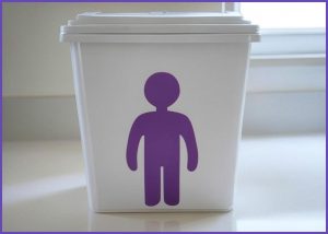 퍼플플라스틱 실루엣 음식물쓰...